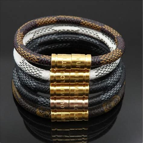 louis vuitton check it bracelet replica|Louis Vuitton men's bracelet ebay.